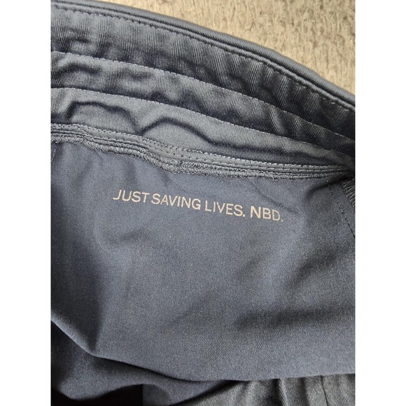 FIGS Scrub Pants Womens XS Blue Jogger Cargo Zip Drawstring Cuffed W18SW2005 - Picture 10 of 16
